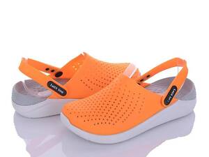 Сабо крокси жіночі медичні розмір 38 помаранчевий/світло-сірий - Взуття ЕВА Luckline 5117-367 (36-41)