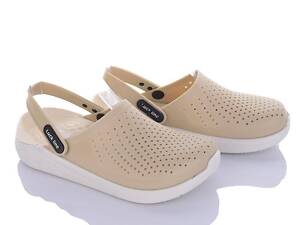 Сабо крокси жіночі медичні розмір 39 бежевий/кремовий - Взуття ЕВА Luckline 5117-382 (36-41)