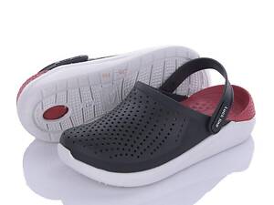 Сабо крокси жіночі медичні розмір 40 чорний/червоний - Взуття ЕВА Luckline 5117-360 (36-41)