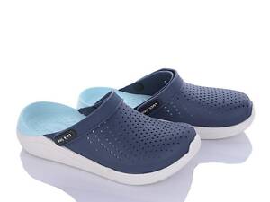 Сабо крокси жіночі медичні розмір 41 темно-синій/бірюзовий - Взуття ЕВА Luckline 5117-362 (36-41)