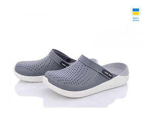 Сабо крокси чоловічі медичні розмір 44 сірий/світло-сірий - Взуття ЕВА Luckline 5117-420 (40-45)