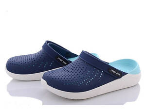 Сабо крокси чоловічі медичні розмір 45 темно-синій/бірюзовий - Взуття ЕВА Luckline 5117-412 (40-45)