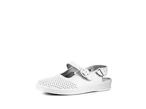 Сабо медицинские кожаные женские Tellus (гелеввый супинатор) Рая 74-08/05 белый размер 39 (36-41)