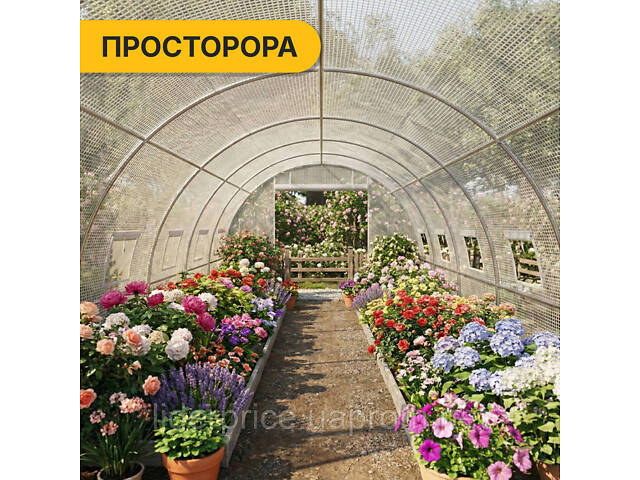 Садова теплиця парник LEOBRO Garden 18м2 White (LB-G105-WHT), Оригінал! - Фото 8