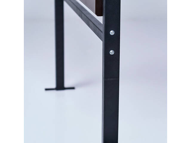 Садовая лавка Memory откидная из ПВХ на металлическом каркасе 1023х275мм. Граффитово чёрный - Фото 4