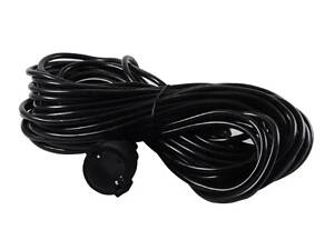 Садовый удлинитель НГ BLACK гнездо с защитой (папа+мама) ПВС (2х1,0) MAX 2кВт, медь 5м