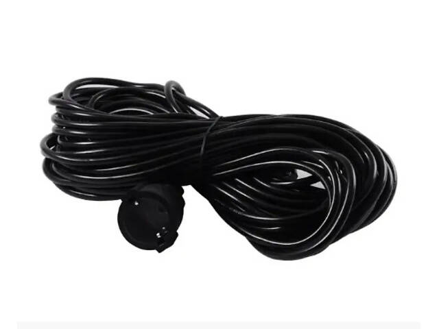 Садовый удлинитель НГ BLACK гнездо с защитой (папа+мама) ПВС (2х1,0) MAX 2кВт, медь 10м - Фото 2