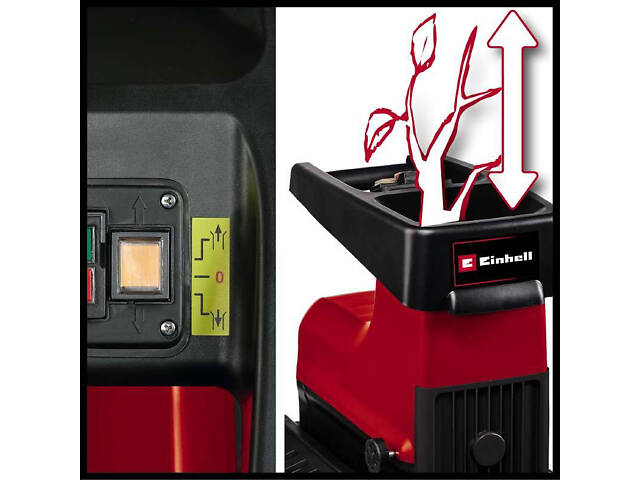 Садовий подрібнювач (шредер) Einhell GC-RS 60 CB : 2800 Вт, 40 об/хв, макс гілки: 45 мм - Фото 4