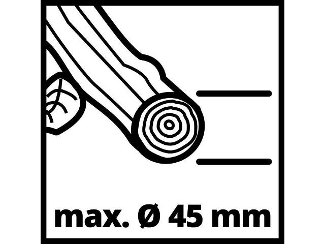 Садовий подрібнювач (шредер) Einhell GC-RS 60 CB : 2800 Вт, 40 об/хв, макс гілки: 45 мм - Фото 6