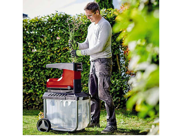 Садовий подрібнювач (шредер) Einhell GC-RS 60 CB : 2800 Вт, 40 об/хв, макс гілки: 45 мм - Фото 9