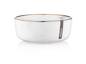 Салатник Ardesto Marmo AR2916MRW 15.6 см білий