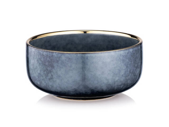 Салатник Ardesto Andria 750мл, 15.1см, кераміка, синьо-сірий (AR2915AB) - Фото 1