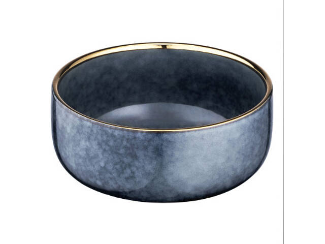 Салатник Ardesto Andria 750мл, 15.1см, кераміка, синьо-сірий (AR2915AB) - Фото 4