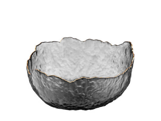 Салатник Ardesto Bell 19.5см, скло, сірий (AR5007) - Фото 1