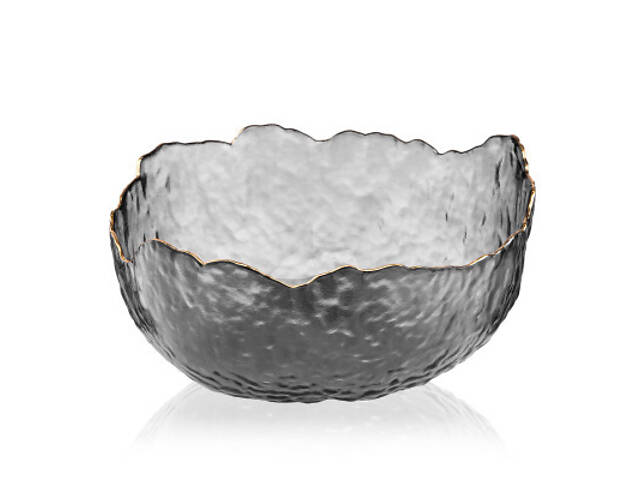 Салатник Ardesto Bell 19.5см, скло, сірий (AR5007) - Фото 2