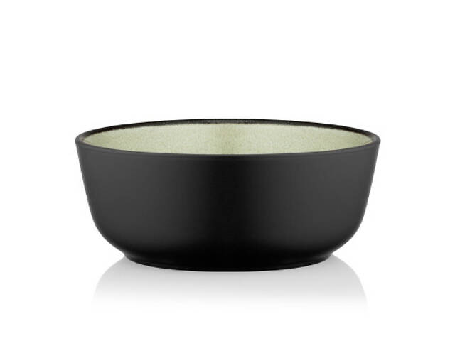 Салатник Ardesto Bolzano 720мл, кераміка, чорно-зелений, (AR2916BM) - Фото 1