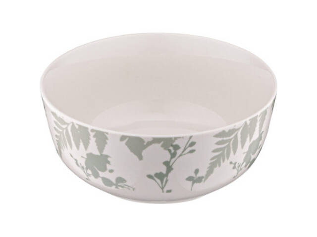 Салатник Ardesto Capri 510мл, 13.8см, порцеляна, біло-зелений (AR0414CWG) - Фото 2