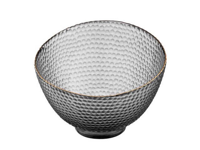 Салатник Ardesto Commelina 18см, скло, сірий (AR5018) - Фото 1