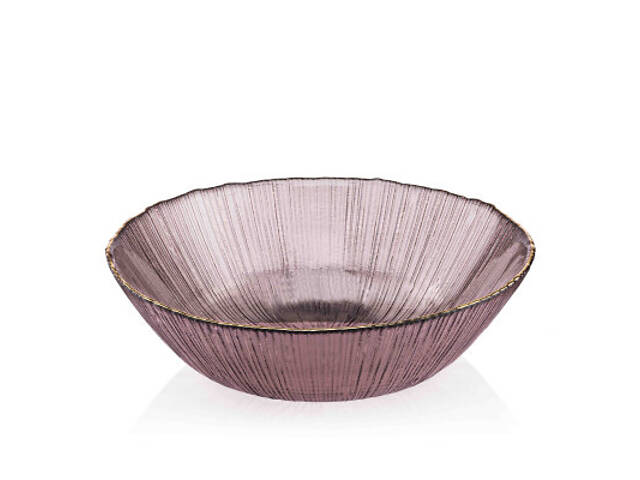 Салатник Ardesto Mallow 20см, скло, рожевий (AR5015) - Фото 2