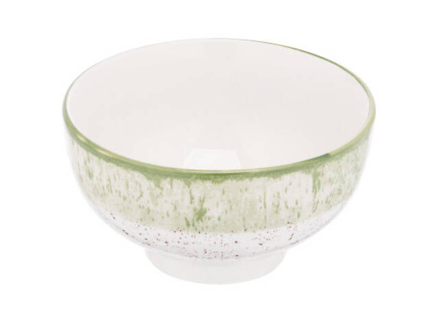 Салатник Ardesto Siena 11.5см, порцеляна, біло-зелений (AR2914SWG) - Фото 6