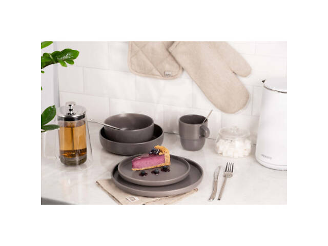 Салатник Ardesto Trento 16 см Grey (AR2916TG) - Фото 2