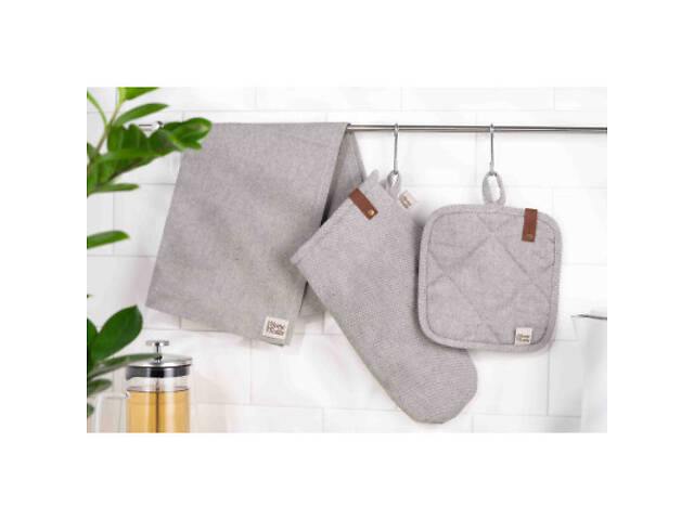 Серветка на стіл Ardesto Oliver сірий 40х40 см, 100% бавовна (ART06OD) - Фото 3