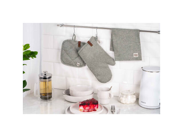 Серветка на стіл Ardesto Oliver зелений 40х40 см, 100% бавовна (ART06OG) - Фото 3