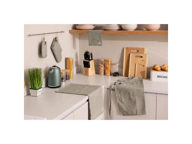 Серветка на стіл Ardesto Oliver зелений 40х40 см, 100% бавовна (ART06OG) - Фото 5