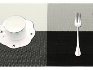 Серветка під гаряче Empire EM-4227 30х45 см чорна із сірим