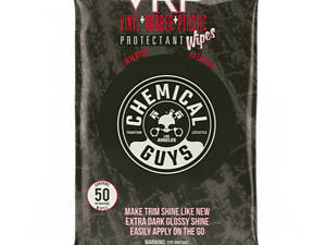 Серветки Chemical Guys VRP Protectant Car Wipes For Vinyl, Rubber and Plastic, (50 шт.)