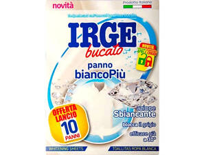 Салфетки для стирки Irge Ловушка для белых вещей С отбеливателем 10 шт. (8021723035041)