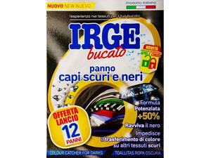 Салфетки для стирки Irge Ловушка для черных вещей 12 шт. (8021723033955)