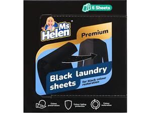 Салфетки для стирки Ms Helen Для обновления черного цвета 6 шт. (4820281850172)