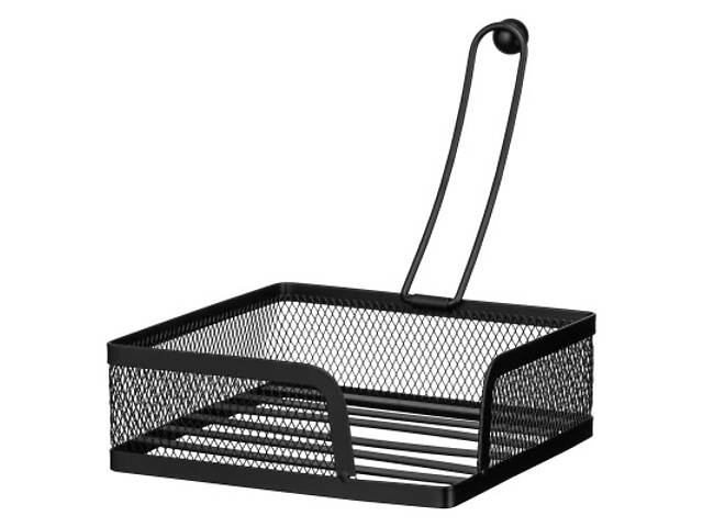 Салфетниця Ardesto Midori 18.4х18.2х5.7см, метал, чорний (AR0924B) - Фото 2