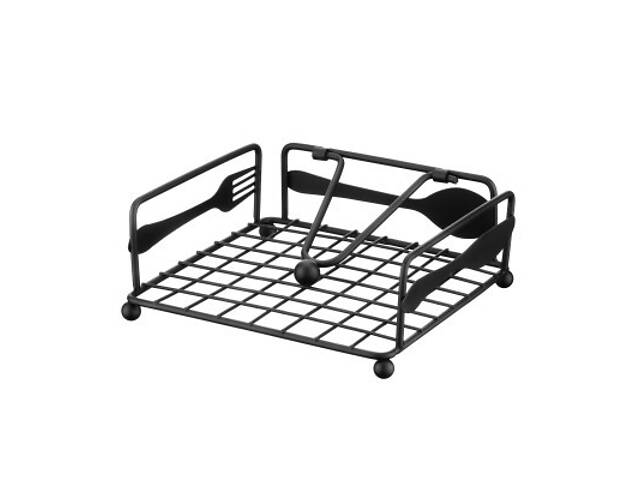 Салфетниця Ardesto Midori 18х18х7см, метал, чорний (AR0906B) - Фото 1