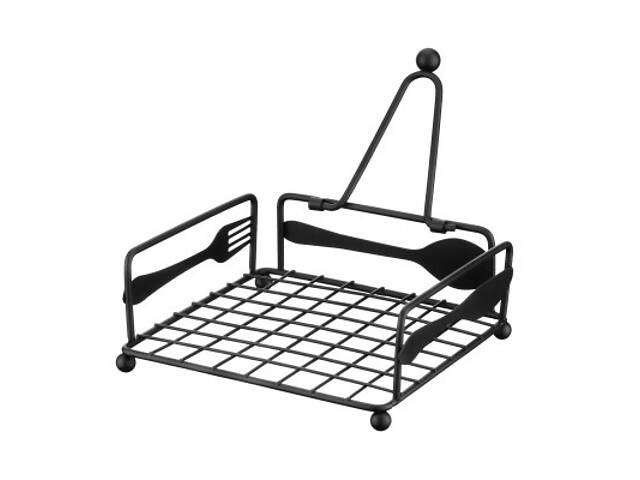 Салфетниця Ardesto Midori 18х18х7см, метал, чорний (AR0906B) - Фото 2