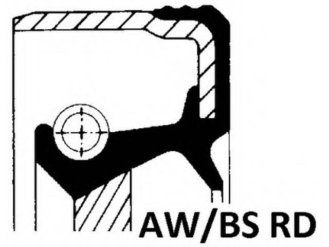 Сальник 70x90x10 колінвалу перед Ducato 2.5D/TD 86-02