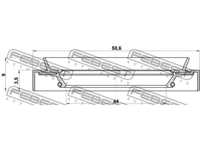 Сальник INFINITI Q45 / INFINITI G20 / NISSAN 300ZX (Z32) / NISSAN SKYLINE (R34) 1989-2008 г.