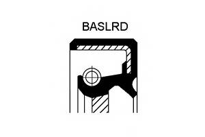 Сальник колінвалу перед. Renault Laguna/Megane 1.6-2.0 Tce/i 07- (46x58x7)(поліакриловий каучук)