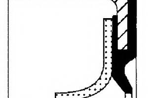 Сальник колінвалу зад. 2.4-4.3i MB PKW (93x114x11.5)
