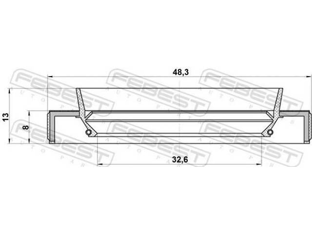 Сальник LEXUS RX (MCU15) / TOYOTA RAV 4 (_A2_) / TOYOTA ALPHARD (_H1_) 1997-2014 г. - Фото 4