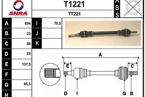 Сальник ступицы колеса T1221