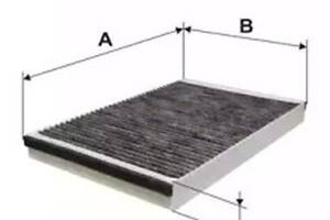 Салонный фильтр угольный на Astra G, Astra H, Astra J, Zafira A
