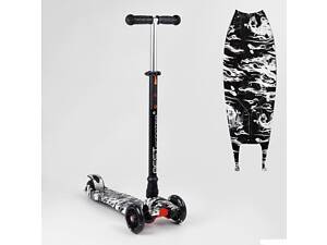 Самокат A 25771 /779-1512 &quot;Best Scooter&quot; 4 колеса PU, СВІТЛО, трубка керма алюмінієва, d передніх коліс = 12 с