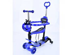 Самокат I-Trike JR3-101-DBL синий