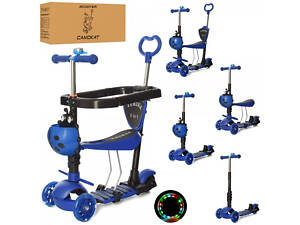 Самокат I-Trike Maxi JR3-027-BL 67-76 см синий