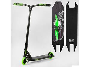Самокат трюковий МТ-60611 Best Scooter &quot;FEAR&quot;, SCS-система, ПЕГИ, алюмінієвий диск та дека, колеса PU, d=115мм