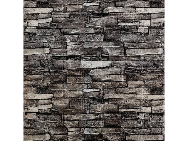 Самоклеящаяся декоративная 3D панель под кирпич серый песчаник 700x770x5мм (059) SW-00000178 - Фото 1