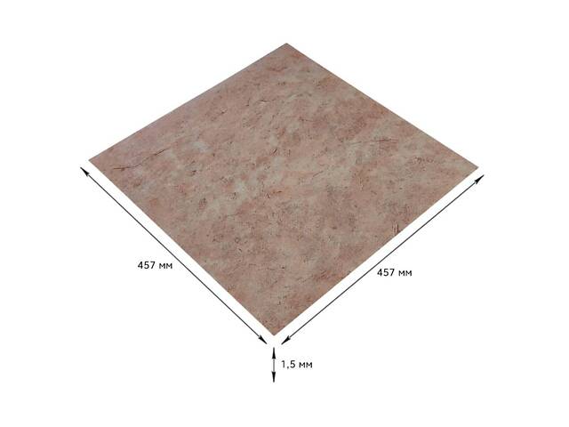 Самоклеящаяся LVT плитка 457*457*1.5mm (D) SW-00002457 - Фото 4