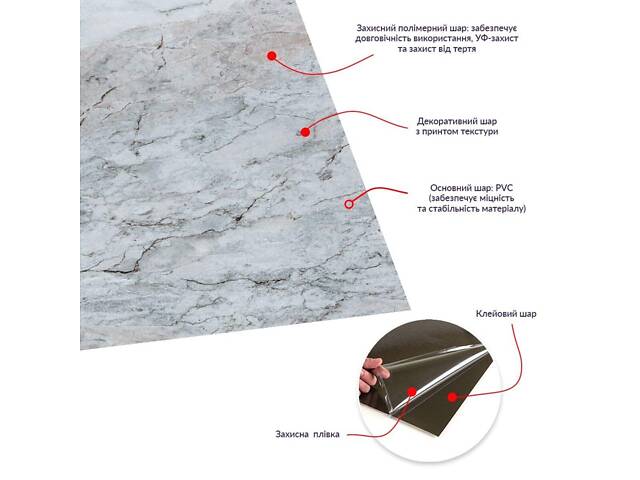 Самоклеящаяся LVT плитка 457*457*1.5mm (D) SW-00002465 - Фото 4